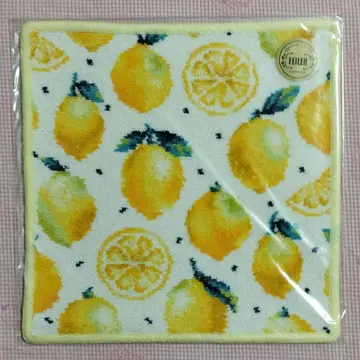 러브리 페이러 타월 손수건 레몬 도트 (화이트) 미개봉 새상품