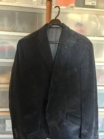 네이비 코듀로이 테일러드 자켓