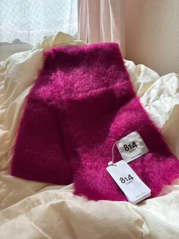 814 모헤어 머플러 마젠타 약 136x170cm