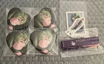 플러스메이트 플라메 아크릴 네임 블록 캔뱃지 스티커 나츠메