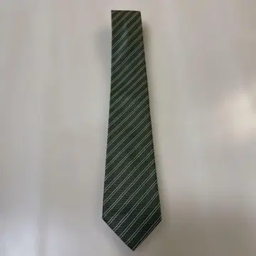 ARMANI CKKEZIONI 그린 스트라이프 넥타이