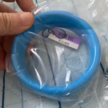 ANNA SUI 파란색 뱅글과 귀걸이 세트