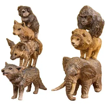 [ 익명 배송 ] 하 시모토 미오의 브레멘 음악대 조각해 봤다 2종 세트