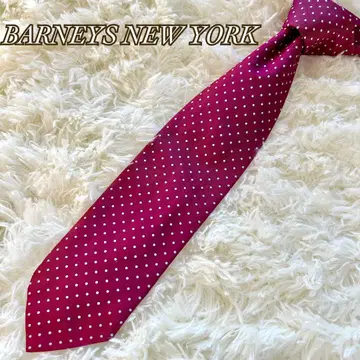새상품급 바니스뉴욕 넥타이 이탈리아제 실크 혼방 도트 무늬 고급스러움
