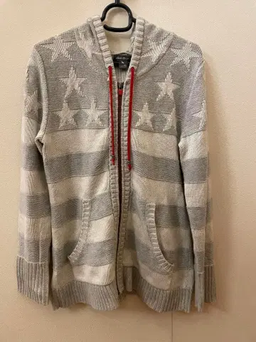 Eddie Bauer 니트 별 패턴 스트라이프 후드티 S 사이즈
