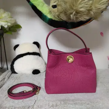 엠즈 클레이지 핑크 꽃무늬 숄더백