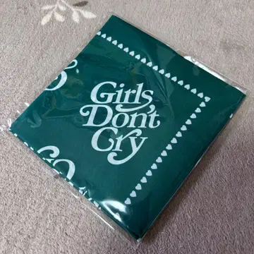 레어 미사용 새상품 미개봉 Girl'sDon'tCry 반다나 그린