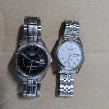 가동품. ALBA & REGUNO 손목시계 2점 세트