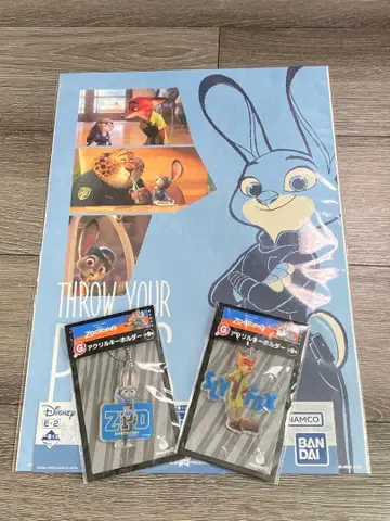 주토피아 닉&주디 아크릴 키링 주디 포스터 복권