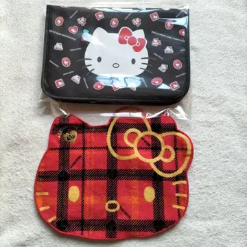 헬로키티 50주년 디자인 멀티 케이스 40주년 디자인 푸치 타월 2점