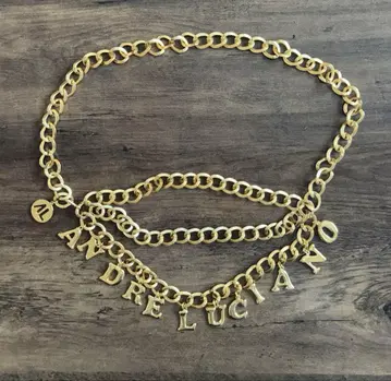 ANDRE LUCIANO 골드 체인 벨트