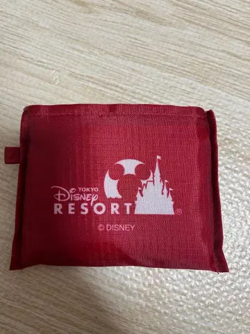 디즈니 리조트 쇼핑백 에코백 후드 패턴