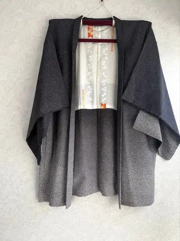 새상품급 순수 실크 겉옷 눈 풍경풍 새상품 겉옷 끈 포함