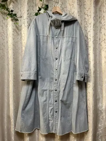 JOHNBULL 데님 코트 그레이 데님