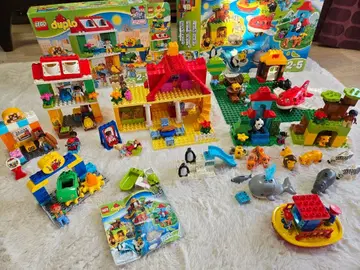 레고 듀플로 3세트 세계 일주 & 패밀리 하우스 & 마이 타운 덤 포함