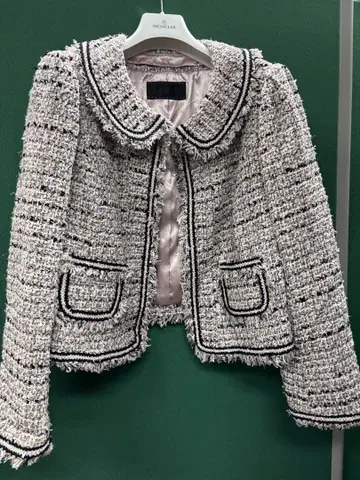 TOBECHIC 코튼 트위드 자켓