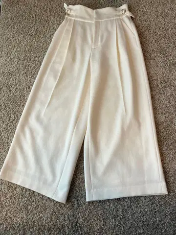 로페 ROPE 와이드 팬츠 사이드 버클 포함 36 미사용