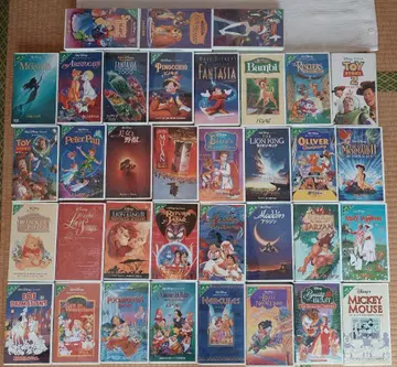 디즈니 VHS 비디오 테이프 35개 세트