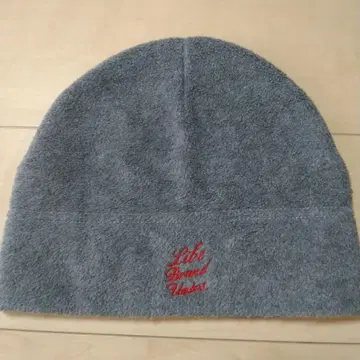 LIBE BRAND UNIVS. 플리스 그레이 니트 모자