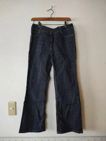 탑밸류 사라또 스트레이트 데님 다크 블루