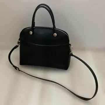 훌라 숄더 핸드백 파이퍼 블랙 가죽 2way 패드락