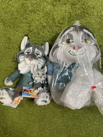 주토피아2 봉제 인형 마스코트 파우버트 3종 세트