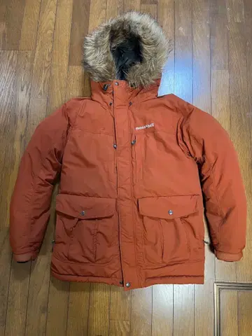 몽벨 로간 다운 후드티 M