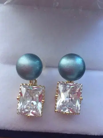 담수진주 귀걸이 오더 그린 계열