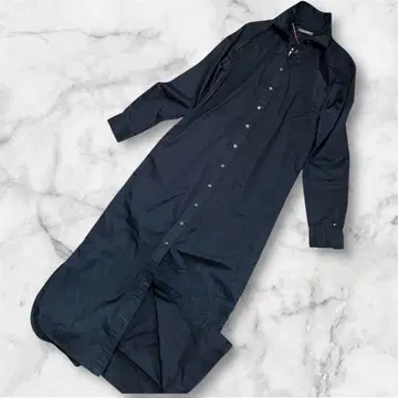 새상품 TOMMY HILFIGER 네이비 롱 셔츠 원피스
