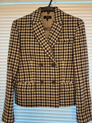 Theory 하운드투스 체크 패턴 자켓 00 xs