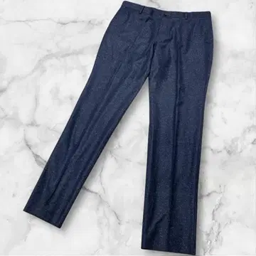 새상품 폴스미스 슬랙스 광택 실크 혼방 킹 사이즈 트위드