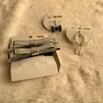 리본 헤어핀 반지 클리어링