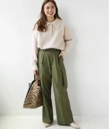 저널 스탠다드 리룸 폭스 울 폴로 넥 풀오버 니트