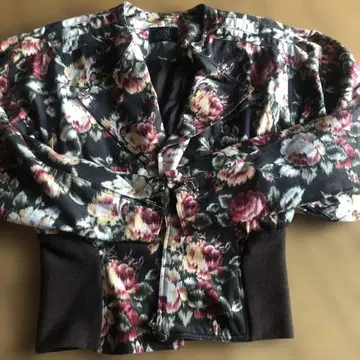 플라워 프린트 테일러드 자켓