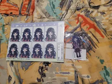 레토프 증명사진풍 스티커 아크릴 키링 와구리 카오루코