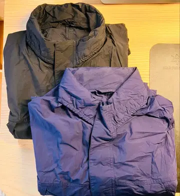 세트 판매 UNIQLO U 24SS 라이트 웨이트 코트 블랙&블루 L