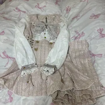 LIZ LISA 핑크 트위드 셋업