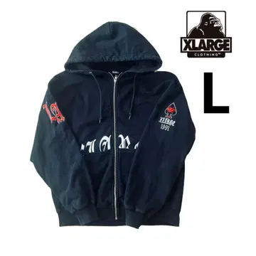 XLARGE 블랙 후드티 L 사이즈