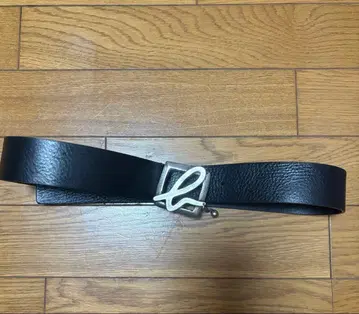 가죽 블랙 벨트 L자형 버클