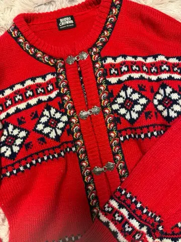 RODEO CROWNS 노르딕 무늬 가디건