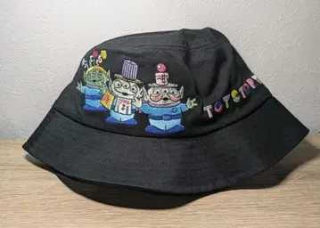 [ 미사용 새상품 ] 토이스토리 모자 버킷햇 블랙 리틀그린맨 로쏘