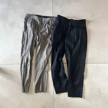 드로어 팬츠 세트 그레이 36 블랙 34