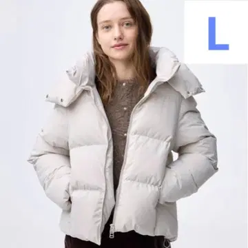 새상품 택 포함 GU 웜 패디드 블루종 L 사이즈 30 NATURAL