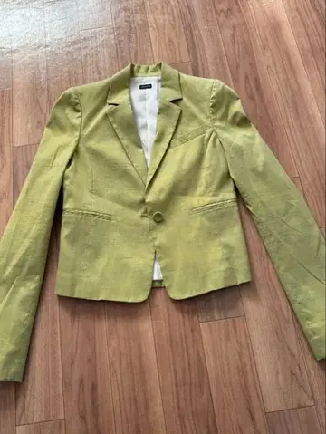 JOSEPH 옐로우 그린 테일러드 자켓 36 이탈리아제