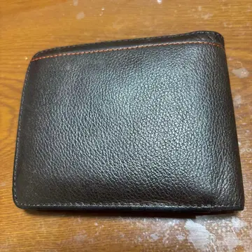 다크 브라운 가죽 접이식 지갑
