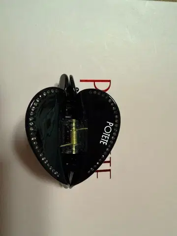 POTEE 하트 클립 블랙 (올블랙)