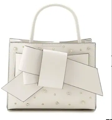 FRAY I.D 비쥬 리본 미들 백