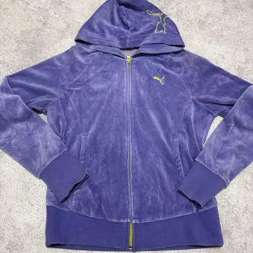 PUMA 벨로아 후드 부착 후드티 L 사이즈 보라색