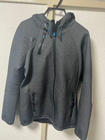 DESCENTE 풀 집업 후드티 50/L 그레이