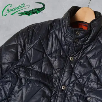 J409@ 크로커다일 퀼팅 블루종 가을/겨울 자켓 네이비